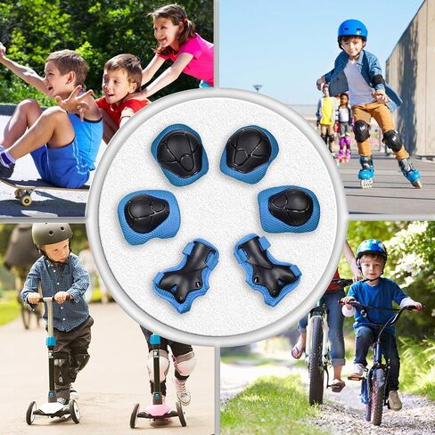 Knee Pads for Kids Kneepads and Elbow Pads Toddler Protective Gear Set Kids Elbow Pads and Knee Pads for Girls Boys with Wrist Guards 3 in 1 for Skating Cycling Bike Rollerblading Scooter in Saudi Arabia