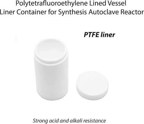 Lined Vessel Liner Tank Container for Synthesis Autoclave Reactor (50 mL, PTFE) in Saudi Arabia