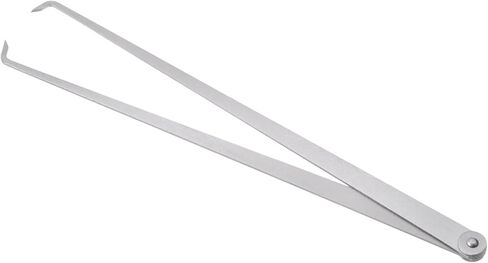 Firm Joint Inside Caliper - [12 Inch] Stainless Metal Firm Friction Joint Measurement Tool for Size Measuring Use, Silver Tone in Saudi Arabia