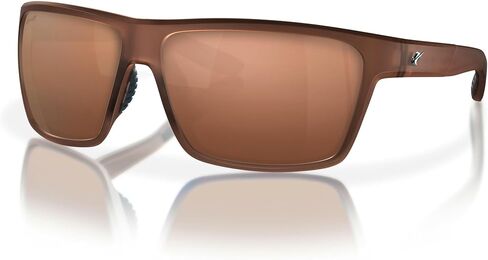 Fin-Nor Men's Frosted Matte Brown Frame Rectangular Sunglasses in Saudi Arabia