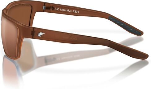 Fin-Nor Men's Frosted Matte Brown Frame Rectangular Sunglasses in Saudi Arabia