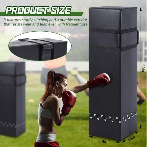 Shappy Heavy Duty Football Tackling Dummy Square Blocking Dummy 14" x 50" Training Dummy Football Practice Equipment for Tackle Football Contact Drills, Kickboxing, Martial Arts and Sports Training in Saudi Arabia