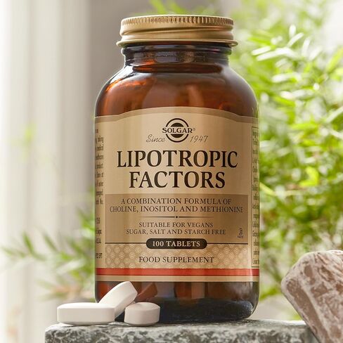Solgar Lipotropic Factors, 100 Tablets - Liver Support - Vegan, Gluten Free, Dairy Free, Kosher - 33 Servings in Kuwait