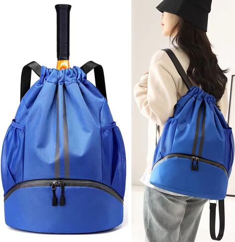 K Y KANGYUN Swim Bag Sports Drawstring Backpack Gymbag- Sackpack Shoes Compartment Wet Proof Pocket String Bag for Travel Men in Saudi Arabia