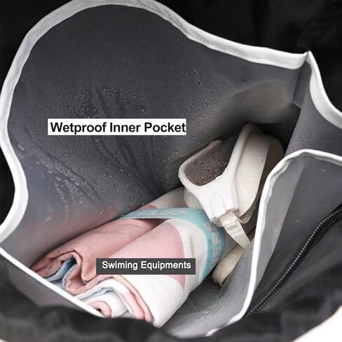 K Y KANGYUN Swim Bag Sports Drawstring Backpack Gymbag- Sackpack Shoes Compartment Wet Proof Pocket String Bag for Travel Men in Saudi Arabia