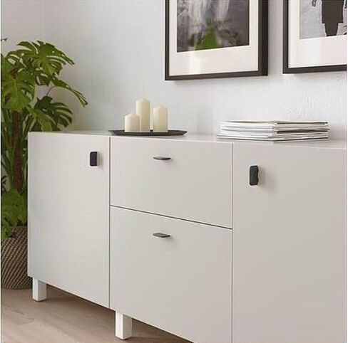 مقبض IKEA Berghalla باللون الرمادي / عبوتين 603.228.56 مقاس 2 3/16 بوصة in Saudi Arabia