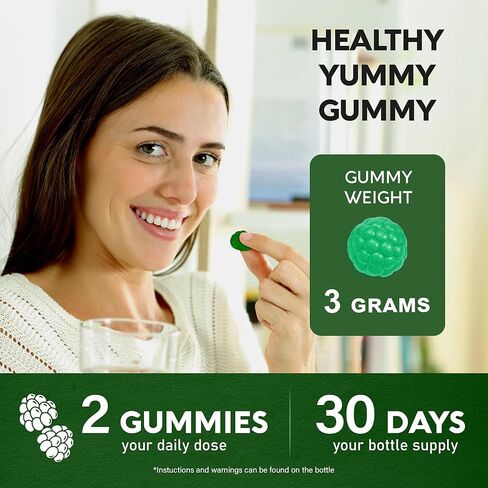 دعم الغدة الدرقية للنساء - سيلينيوم 200 ميكروجرام | الزنك واليود | إل-تيروسين | مغنيسيوم | أعشاب أدابتوجين - مضادات الأكسدة ودعم المناعة 1000 ملغ - نباتي، نكهة التفاح الطبيعية - 60 علكة in Kuwait