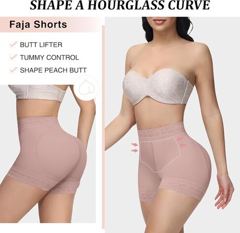 ملابس داخلية لرفع المؤخرة من SHAPSHE ملابس داخلية من Faja للنساء سراويل للتحكم في البطن ملابس داخلية مضغوطة للتخسيس والفخذ بدون خياطة in Kuwait