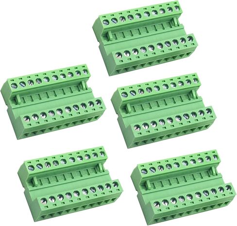 15 Pairs 4 Pin 3.81mm Pitch PCB Mount Screw，15Pcs 4 Pin Phoenix Type Connector PCB Mount Screw Terminal Block Connector with 15Pcs 4 Pin Plug in Kuwait