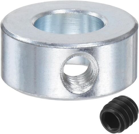 uxcell 4pcs Set Screw Collars 1" Bore Carbon Steel Shaft Collars, 1-5/8" OD, 5/8" Width Axle Collar Clamp for Linear Rod Shaft Guide in Kuwait