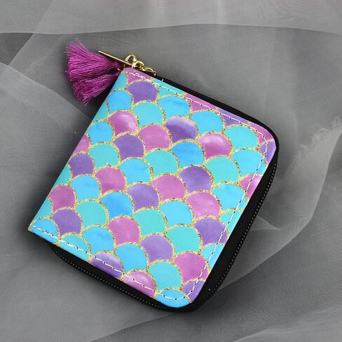 MayeBridge Cute Unicorn Purse Unicorn Zipper Wallet Long Clutch Bag PU Leather Purse For Girls Women (Mermaid 1207B) in Kuwait