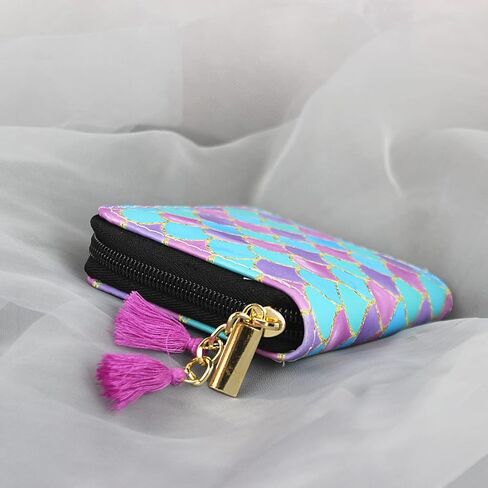 MayeBridge Cute Unicorn Purse Unicorn Zipper Wallet Long Clutch Bag PU Leather Purse For Girls Women (Mermaid 1207B) in Kuwait