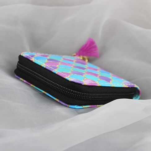 MayeBridge Cute Unicorn Purse Unicorn Zipper Wallet Long Clutch Bag PU Leather Purse For Girls Women (Mermaid 1207B) in Kuwait