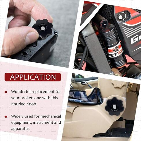Hilitchi Plastic Screw On Type Knurled Clamping Nuts Knob Handle Star Knob Assortment Kit in Saudi Arabia