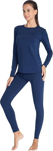 ملابس داخلية حرارية للنساء من JTANIB، طبقة أساسية مبطنة بالصوف، ملابس داخلية طويلة فائقة النعومة للطقس البارد in Kuwait
