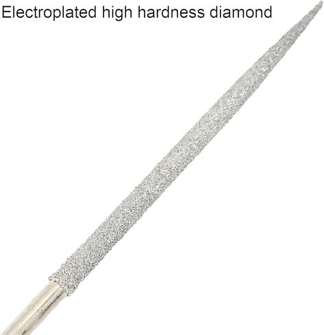 10 قطعة ملف إبر الماس المستديرة ، 3 مللي متر x 140 مللي متر مجموعة مبرد إبرة الماس المستديرة للمعادن حجر الخشب الزجاج طحن تلميع النقش in Kuwait