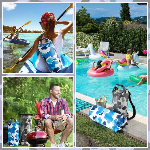 2 Pcs Waterproof Floating Dry Bag 10L Floating Dry Sack for Man Women Roll Top Dry Backpack Floating Bag Dry Backpack for Rafting Boating Swimming Kayaking Hiking (Camouflage) in Saudi Arabia
