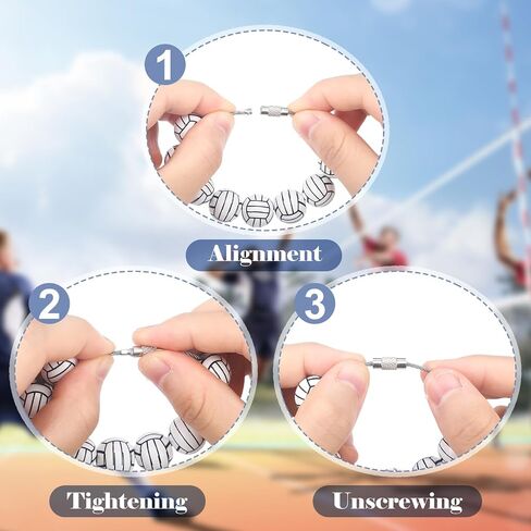 12 Pcs Volleyball Bag Hooks Sports Accessories Charms Compatible with Bogg Bag, Simply Beach Bag Hooks Charm, Volleyball Team Gifts for Teen Girls in Saudi Arabia