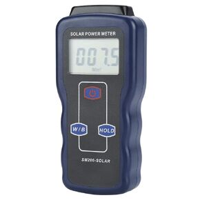 SM206 Digital Solar Power Irradiance Meter Sun Light Radiation Tester Measuring Energy Insolation Testing Instrument Pyranometer for Solar Energy Research