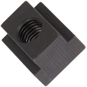 Te-Co 41409 Black Oxide 1018 Steel T-Slot Nut, 1/2"-13 TPI (Incomplete last thread), 5/8" Height x 7/8" Width x 9/16" Table Slot (Pack of 5)