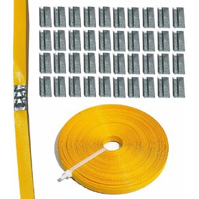 Polypropylene Packaging Bundle (1/2" 66ft Roll + 40 Heavy Duty Seals - (2 Pallets))