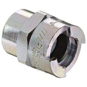 Dixon Valve 4NF6 Steel Bowes Interchange Pneumatic Fitting, Socket, 1/2" Coupler x 3/4" - 14 NPTF Female Thread