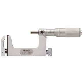 Mitutoyo 117-108 Uni-Mike, Friction Thimble, 1-2" Range, 0.0001" Graduation, +/-0.0002" Accuracy