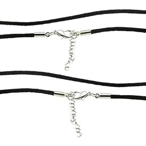 Embolden Jewelry Silk Satin Cord Rope Necklace Chain with Hypoallergenic Clasp - 14" 16" 18" 20" 22" 24" 26" 28"