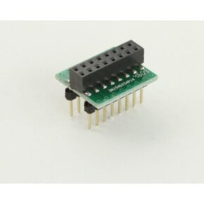 (Qty 2) Proto-Advantage DR254D254P16F Dual Row 2.54mm Pitch 16-Pin Female Header to DIP-16 Adapter