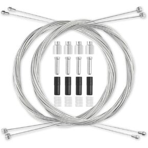 4Pcs Universal Bike Brake Cable Set, Standard Bicycle Brake Cable, Replaceable Brake Inner Wire Cable,Professional Bicycle Brake Line For MTB Mountain Bikes Or Road Bikes,Free End Caps Accessories 2M