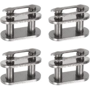 uxcell 4Pcs Chain Master Connector Link Roller 1/2" Pitch Stainless Steel Standard Connecting Split Links for 08B Chain