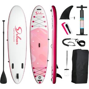 Inflatable Stand Up Paddle Board – Simple Deluxe Premium SUP for All Skill Levels,Paddle Boards for Adults & Youth, Blow Up Stand-Up Paddleboards with Accessories,Non-Slip Deck,Waterproof Bag