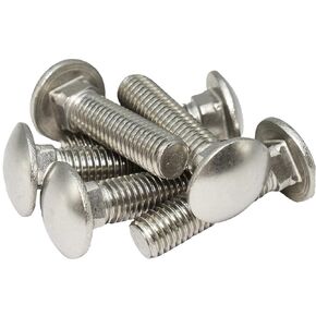 3/8"-16 X 1-1/4" Carriage Bolt, 18-8 SS,(25pc),SANTIE
