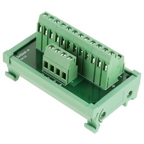 12 Position Power Distribution Module Board DIN Rail Mount Interface Breakout Board