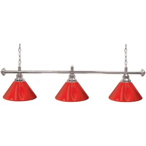 3-Shade Hanging Lamp - Trademark Gameroom Red 60-Inch Light with Pull Chain - Bar, Garage or Man Cave Decor by Trademark Gameroom
