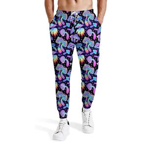 Vintage 80s 90s Men's Polyester Sweatpants with Elastic Waistband and Pockets Ideal for Active Wear