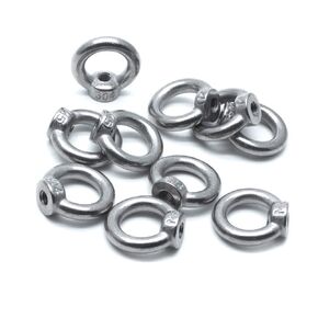 10Pcs M5 Ring Shape Lifting Eye Nuts 304 Stainless Steel Threaded Nuts