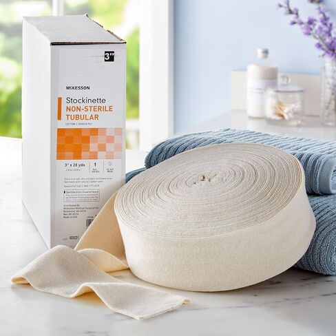 McKesson Stockinette، غير معقمة، قطن، أنبوبي، 3 × 25 ياردة، عدد 1، عبوة واحدة in Saudi Arabia