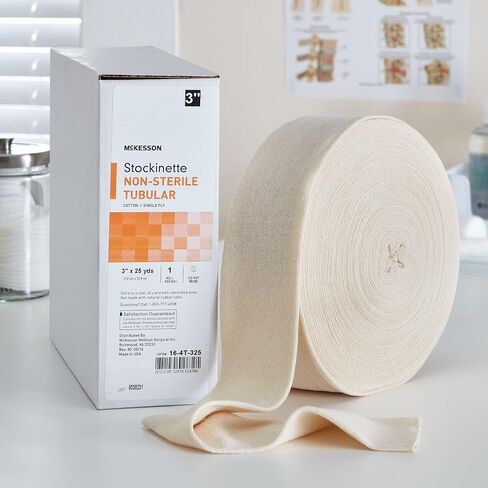 McKesson Stockinette، غير معقمة، قطن، أنبوبي، 3 × 25 ياردة، عدد 1، عبوة واحدة in Saudi Arabia