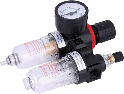 Oil Water Separator Filter AFC2000, G1/4 for Air Compressor, Adjustale Pressure 0.5 to 9Mpa With Quick Connector Afc2000 +, Filter and Regulator Combos in Kuwait