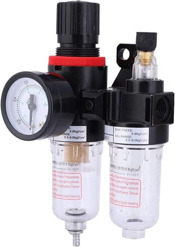 Oil Water Separator Filter AFC2000, G1/4 for Air Compressor, Adjustale Pressure 0.5 to 9Mpa With Quick Connector Afc2000 +, Filter and Regulator Combos in Kuwait