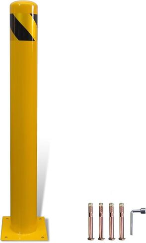 حاجز الأمان 36 بوصة، حاجز فولاذي متين، قطر 4.5 بوصة، حاجز وقوف السيارات، حاجز فولاذي 1 حزمة، حاجز وقوف السيارات متعدد الاستخدامات للأماكن الصناعية والتجارية والعامة in Kuwait