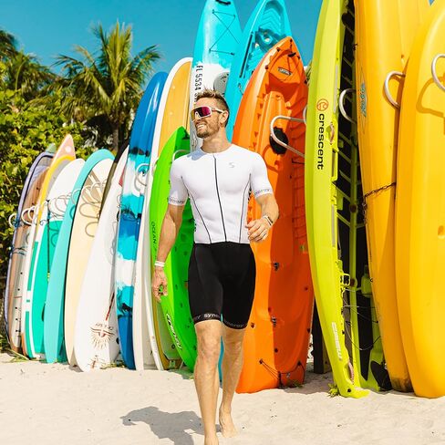 بدلة ركوب الدراجات Synergy - بدلة ثلاثية الأكمام احترافية للرجال (قطبي، متوسط) in Kuwait