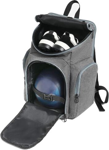 Bowling Backpacks Bowling Ball Bag Backpack for Single Ball with Shoe Bag Up to Size 18 Inches Bowling Bag with Padded Ball Holder for Accessories in Saudi Arabia