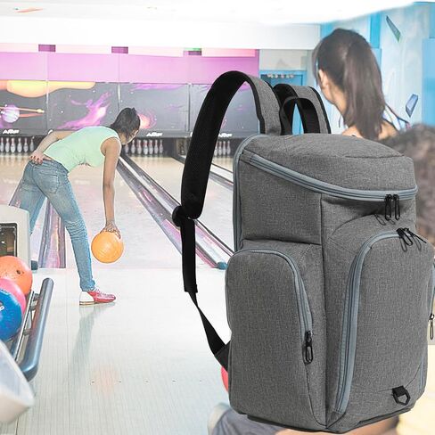 Bowling Backpacks Bowling Ball Bag Backpack for Single Ball with Shoe Bag Up to Size 18 Inches Bowling Bag with Padded Ball Holder for Accessories in Saudi Arabia