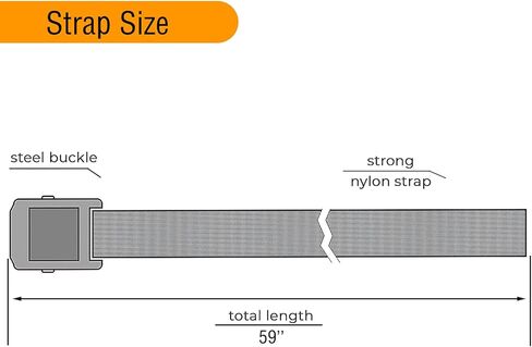 مجموعة حلقات ربط القدم بطول 59 بوصة، مشبك كام من الفولاذ المقاوم للصدأ لتلفزيون RV، البحرية، مدرب السيارات للقوارب، وقود الغاز، صندوق البطارية، حزام جلد مع مسامير SS in Kuwait