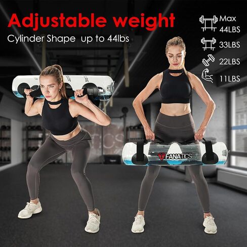 FANATICS Aqua Bags Water Sandbag Adjustable Training Power Bag with Water Weight, Ultimate Core and Balance Trainer, Sandbag Kettlebell Alternative Portable Strength Training Workout Equipment in Saudi Arabia
