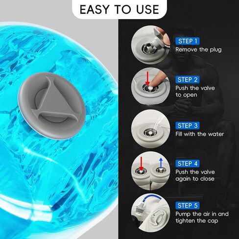 FANATICS Aqua Bags Water Sandbag Adjustable Training Power Bag with Water Weight, Ultimate Core and Balance Trainer, Sandbag Kettlebell Alternative Portable Strength Training Workout Equipment in Saudi Arabia