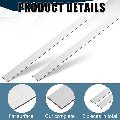 Zonon 2 Pcs 6061 Aluminum Flat Bar 1/8" Thickness x 1'' Width x 36'' Length General Purpose Plate Metal Aluminum Bar in Saudi Arabia