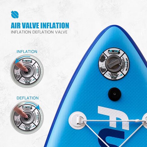 FunWater Inflatable Paddle Board SUP Stand Up Paddle Board for All Skill Levels Included ISUP, Paddle, Fins and Valve Adapters in Kuwait